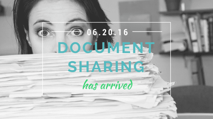 Document Sharing Released!